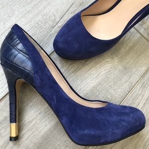 Royal blue high heels